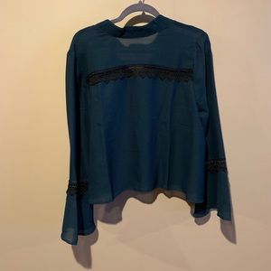 Long Bell Sleeve Blouse